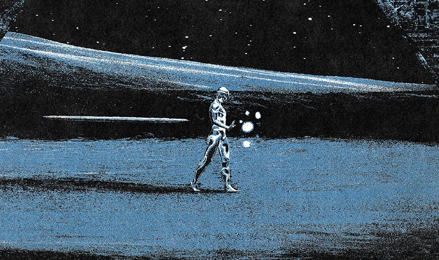 Silver Surfer screenprinted poster