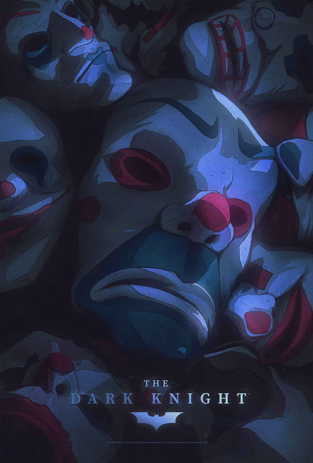 The Dark Knight screenprinted poster