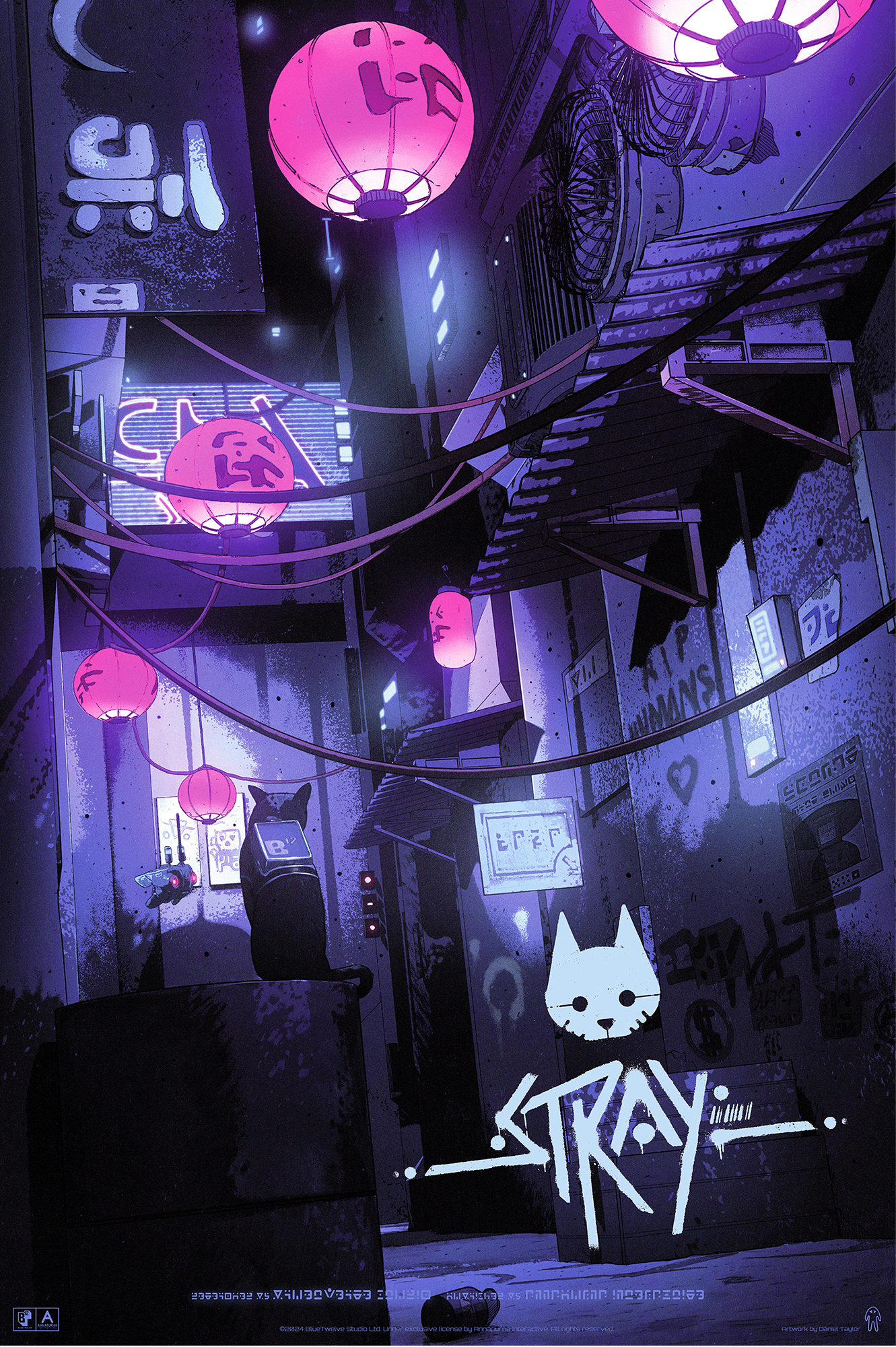 Stray screenprinted poster