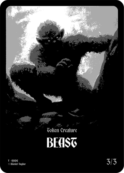 Goblin // Beast Double-Sided Token