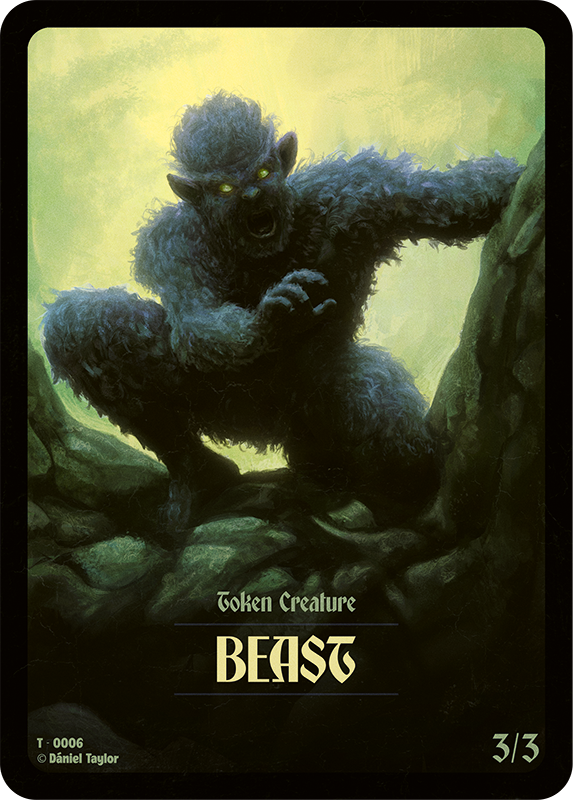 Goblin // Beast Double-Sided Token