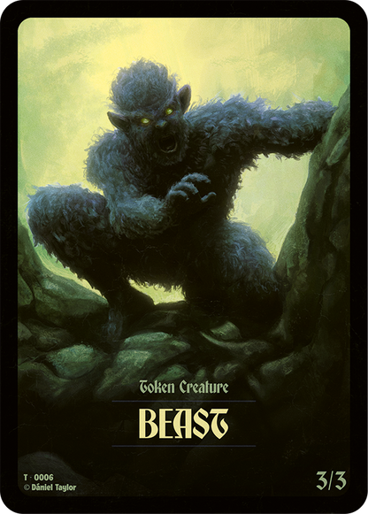 Goblin // Beast Double-Sided Token