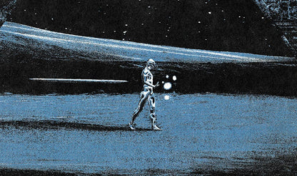 Silver Surfer screenprinted poster