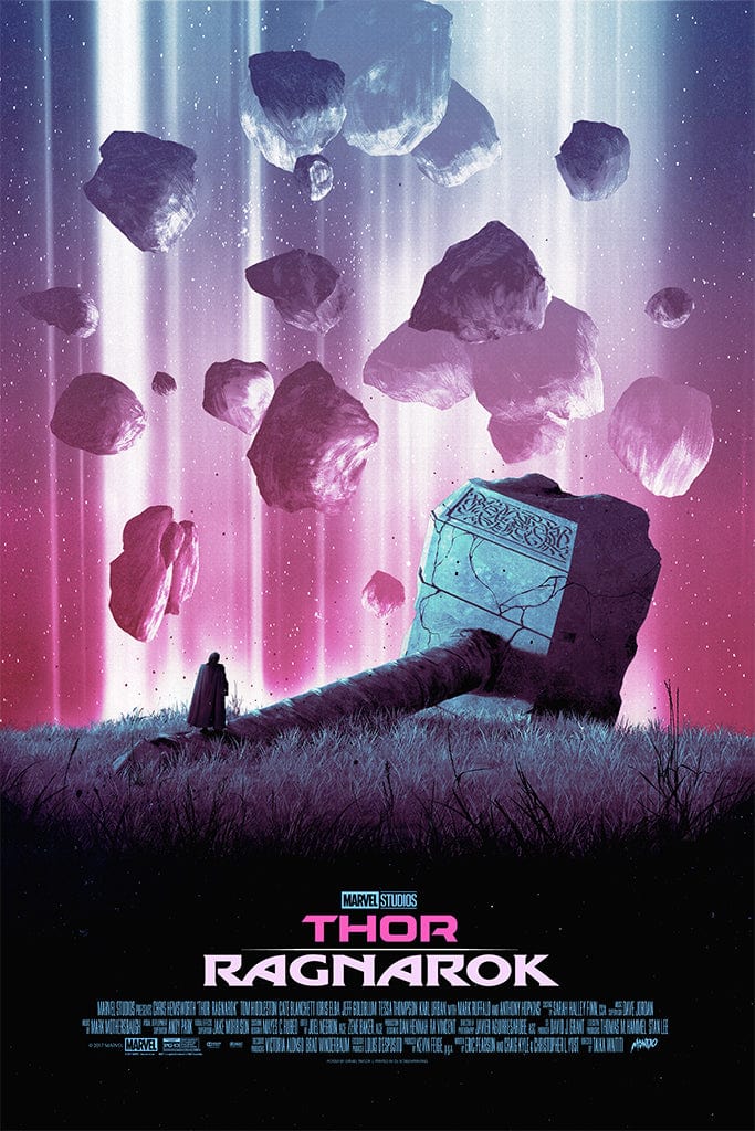 Thor: Ragnarok screenprinted poster